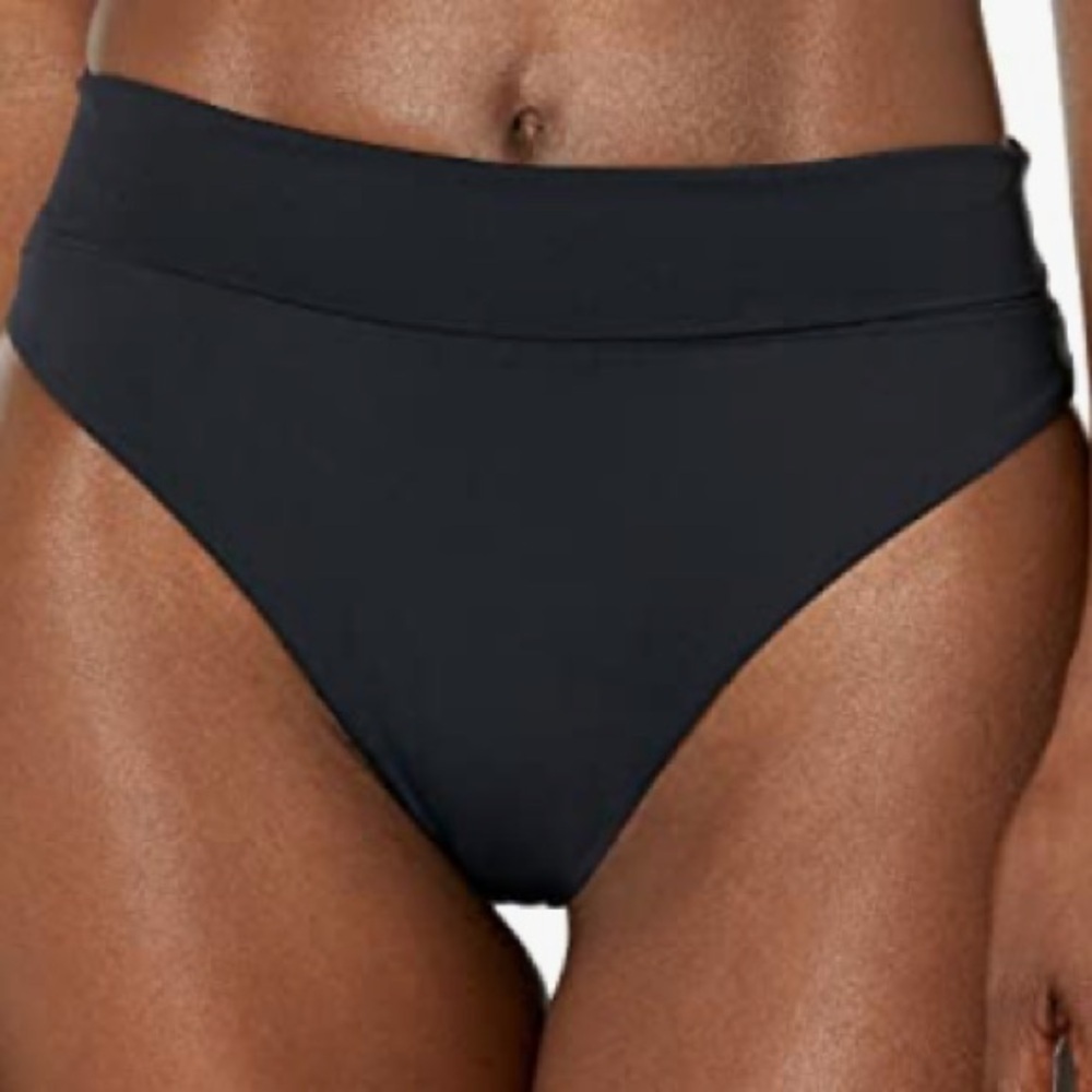 NWT Prana Black Aurelia Scrunchy Cheeky Bottom Womens Size XS UPF 50 Quick Dry - Picture 4 of 15